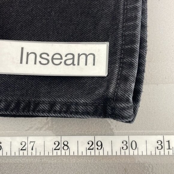 Banana Republic NWT Jeans High Rise Straight Faded Black Denim Size 30 - Picture 12 of 12